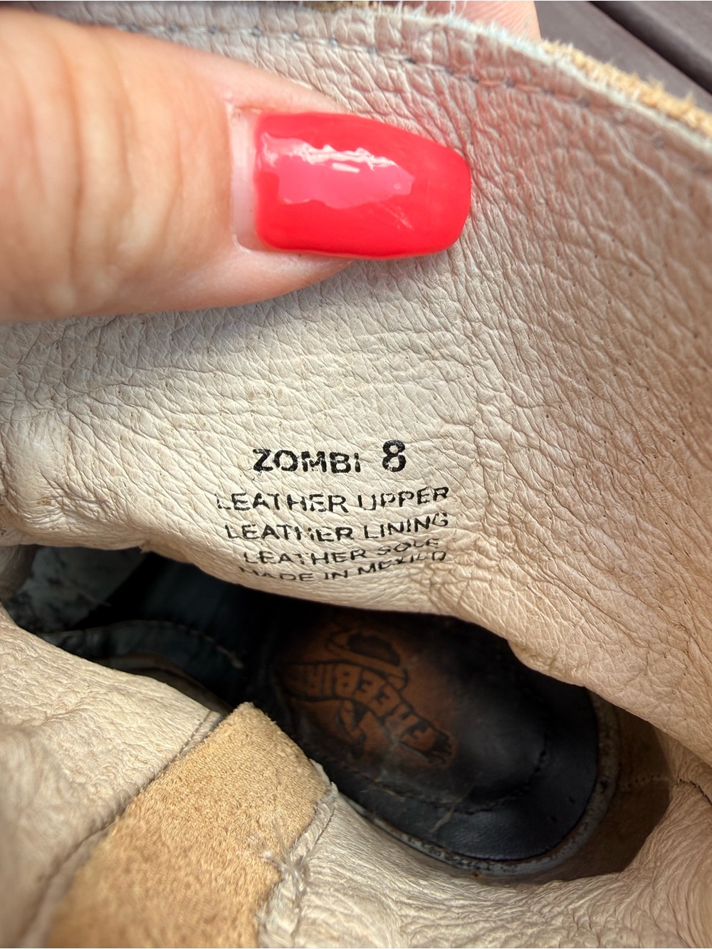 Freebird by Steven Silver Metallic Leather Ankle Booties “Zombie” - Picture 5 of 6
